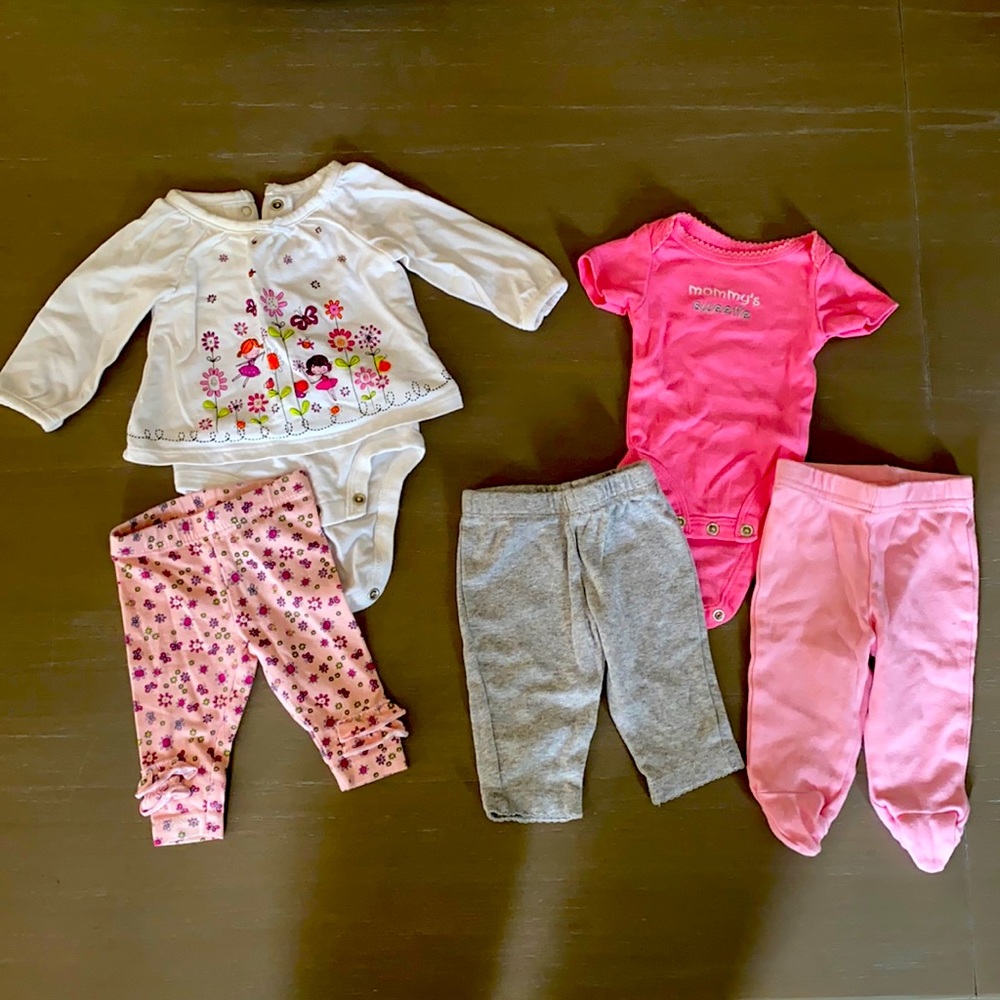 Koala Baby Lot of 2 Newborn Girls Outfits